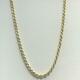 Gold Rope Chain Bracelet 375 9ct Mens Ladies Necklace Hallmarked 3mm New