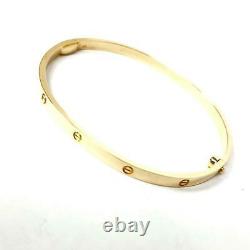 Gold Screw Bangle 17.4g NEW 9ct Yellow Gold With Screwdriver 3.9mm