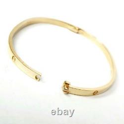 Gold Screw Bangle 17.4g NEW 9ct Yellow Gold With Screwdriver 3.9mm