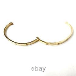 Gold Screw Bangle 17.4g NEW 9ct Yellow Gold With Screwdriver 3.9mm