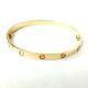 Gold Screw Bangle 28.5g 9ct Yellow Gold With Screwdriver 6.2mm Fully Hallmarked