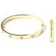 Gold Screw Bangle 9ct Yellow Gold With Screwdriver 6.2mm Fully Hallmarked 28.7g