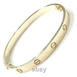Gold Screw Bangle 9ct Yellow Gold With Screwdriver 6.2mm Fully hallmarked 28.7g
