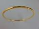 Gold Slave Bangle 2mm Ladies 9 Carat Yellow Gold 62mm Diameter New Arrival