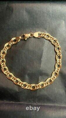 Gold bracelet 9ct women vintage