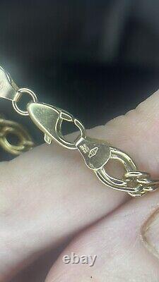 Gold bracelet 9ct women vintage