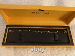 Goldsmiths 9ct Yellow Gold O. 23ct Diamond Bracelet