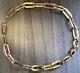Hallmarked 9ct Yellow Gold Paper Clip Chain Bracelet 4.9mm Wide 19cm/7.5'' Long