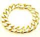 Handmade 9ct (375, 9k) Solid Yellow Gold Very Large 169.18gr Curb Mens Bracelet