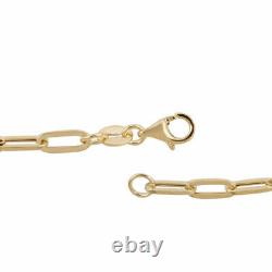 Hatton Garden 9K Yellow Gold Link Bracelet for Womens Gift for Wife 7.5'