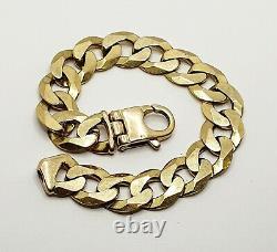 Heavy 60.9g 9ct Yellow gold 9'' curb bracelet solid gold