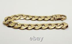 Heavy 60.9g 9ct Yellow gold 9'' curb bracelet solid gold