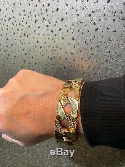 Heavy 9ct Gold Gents Bracelet