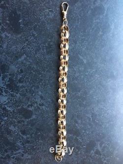 Heavy 9ct Solid Gold Belcher Bracelet