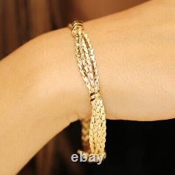 Heavy 9ct Yellow Gold Twisted Bracelet 18.68gr