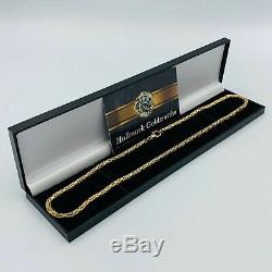 Heavy Solid 9ct Yellow Gold Fancy Link Chain Necklace 19 3/4 29g #787