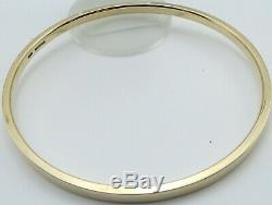 Heavy antique slave bangle 9ct Solid yellow gold hallmarked 30.1 gram 9.25 inch