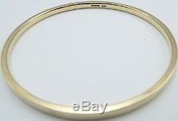 Heavy antique slave bangle 9ct Solid yellow gold hallmarked 30.1 gram 9.25 inch