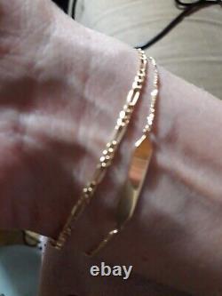 Identity bracelet 9ct gold