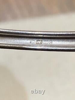 Italian 375 9ct White Gold Hinge Bangle. Not Scrap