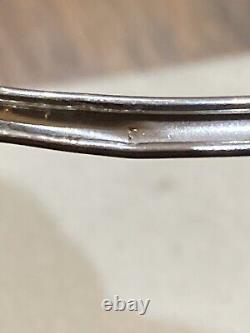 Italian 375 9ct White Gold Hinge Bangle. Not Scrap