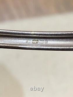 Italian 375 9ct White Gold Hinge Bangle. Not Scrap