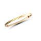 Jewelco London 9ct Gold Diamond Cut 2.5mm Expanding Bangle Bracelet
