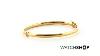 Jewellery Essentials Ladies 9ct Gold Italian Hinged Bangle Aj 11070210
