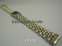 Jubilee Bracelet Gold 9ct & SS fit Rolex Lady Watch Case 26mm Lugs Width 13mm