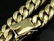L019- Heavy & Thick Genuine 9ct Solid Gold Mens Curblink Bracelet 22cm 45gr Curb