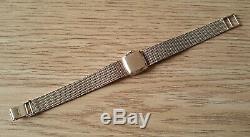 Ladies. 375 9ct Gold Rolex Precision Wrist Watch + 9ct Gold Bracelet 32g Boxed