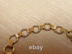 Ladies 9ct 4.6g 19cm Yellow Gold Bracelet HY 105023