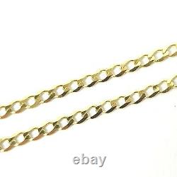 Ladies 9ct Gold Anklet Curb Ankle Chain Bracelet Hallmarked NEW 10 Inches 1.3g