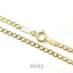 Ladies 9ct Gold Anklet Curb Ankle Chain Bracelet Hallmarked NEW 10 Inches 1.3g