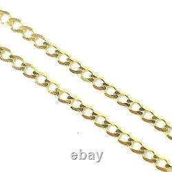 Ladies 9ct Gold Anklet Curb Ankle Chain Bracelet Hallmarked NEW 10 Inches 1.3g