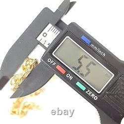 Ladies 9ct Gold Bracelet Fancy Prince Of Wales Yellow 5.5mm Wide 6g 7.5 Inches