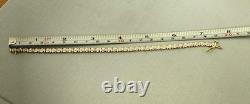 Ladies 9ct Gold & Diamond Tennis Bracelet, 6.6g, 7.5 Stamped 1.00ct DIA & Box