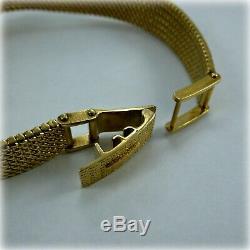 Ladies 9ct Gold Longines Présence Bracelet Watch