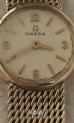 Ladies 9ct Gold Omega Watch