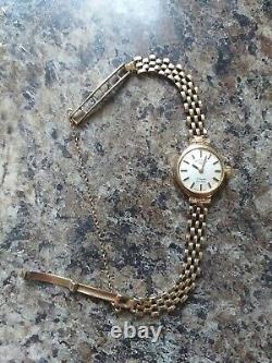 Ladies 9ct Gold Rotary Bracelet Watch