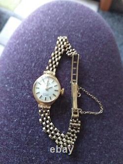 Ladies 9ct Gold Rotary Bracelet Watch