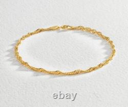 Ladies 9ct Gold Twist Curb Bracelet