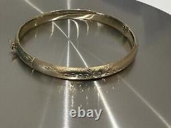 Ladies 9ct Yellow Gold Bangle 7g