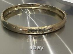 Ladies 9ct Yellow Gold Bangle 7g