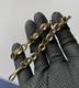 Ladies 9ct Yellow Gold On Silver Belcher Bracelet 8 Inch
