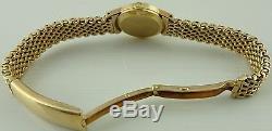 Ladies 9ct solid gold Omega wrist watch on 9ct Omega bracelet In Working Order