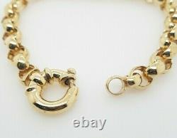 Ladies Belcher Bracelet 9ct Yellow Gold Links Euro Clasp Preloved RRP $1900
