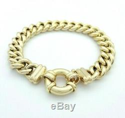 Ladies Bracelet 9ct (375, 9K) 35.81grms Yellow Gold Curb Bracelet with Bolt Lock