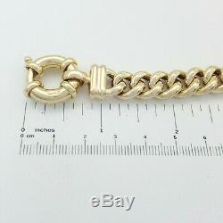 Ladies Bracelet 9ct (375, 9K) 35.81grms Yellow Gold Curb Bracelet with Bolt Lock