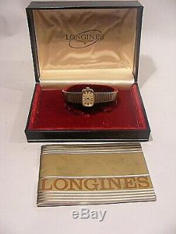 Ladies Longines 9ct Gold Watch & 9ct Gold Bracelet